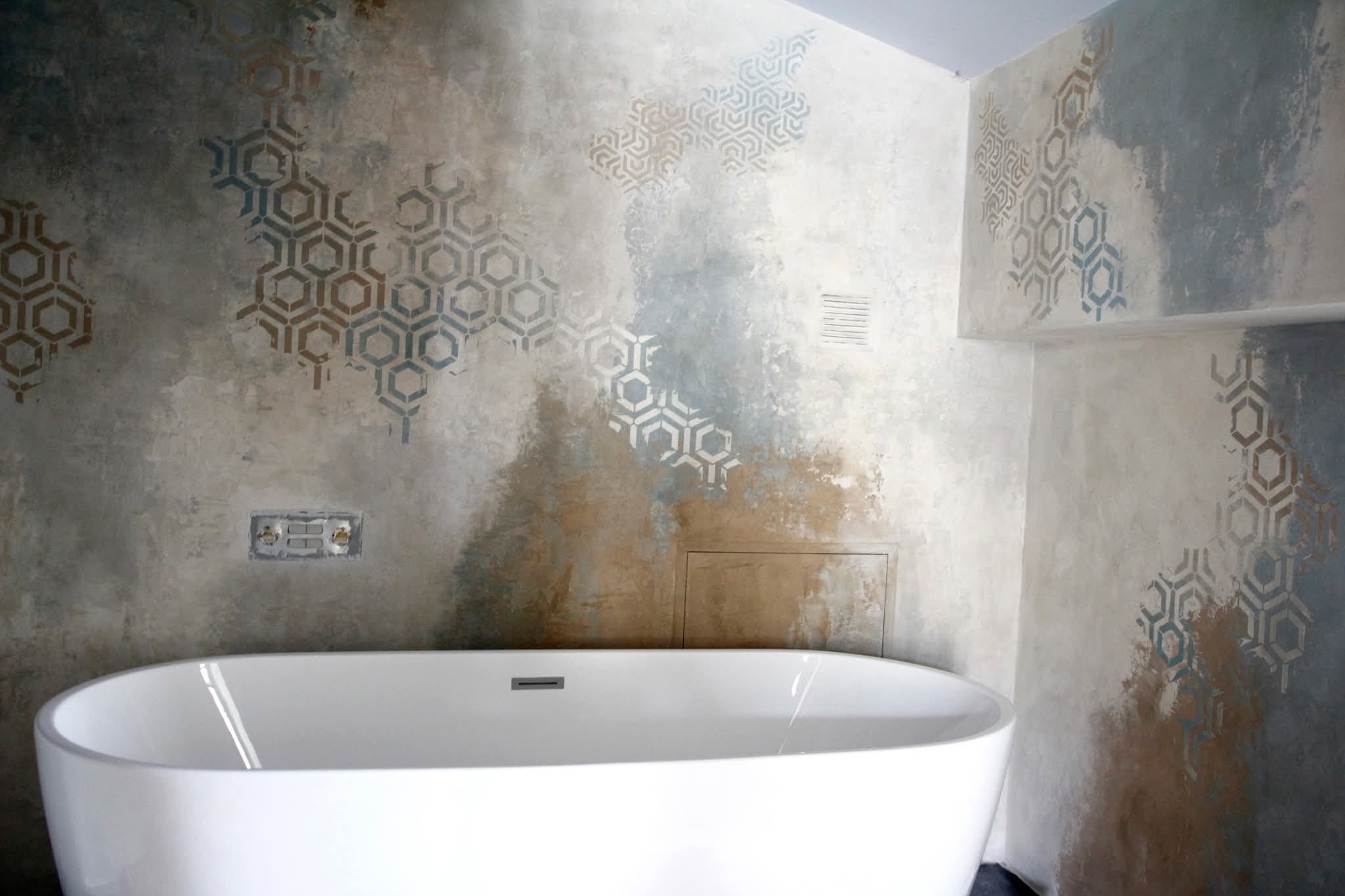 Stencil colmena hexagonal