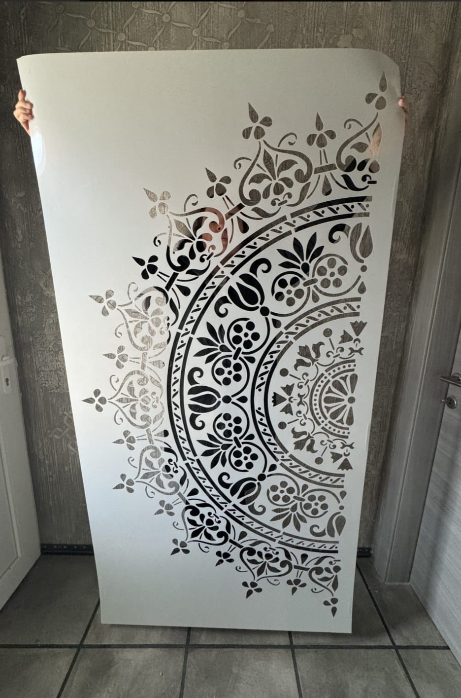 Diseño de stencil Wallsesy 1, plantilla reutilizable de mylar