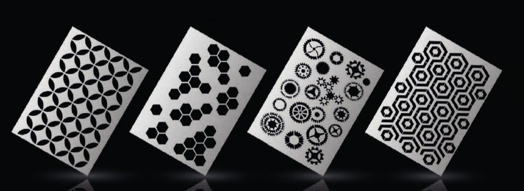 Diseño de stencil Wallsesy 8, plantilla reutilizable de mylar