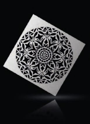 Diseño de stencil Wallsesy 16, plantilla reutilizable de mylar