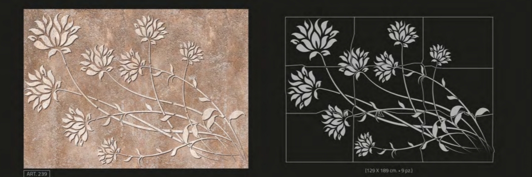 Diseño de stencil Wallsesy 20, plantilla reutilizable de mylar