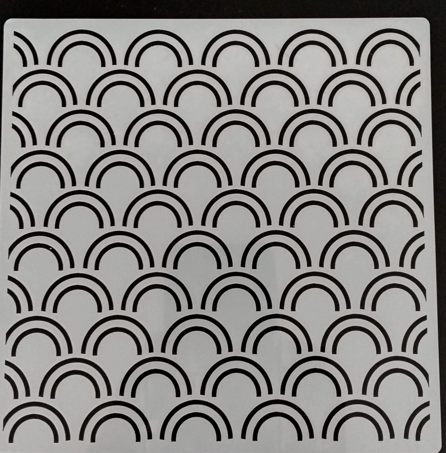 Diseño de stencil Wallsesy 24, plantilla reutilizable de mylar