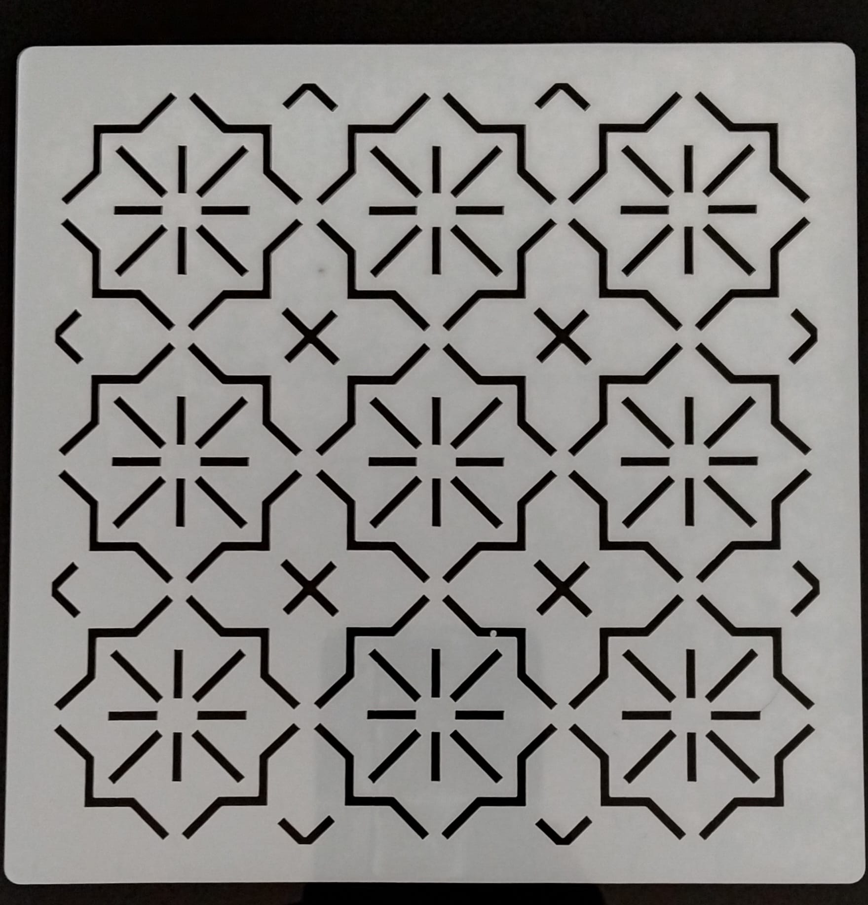 Diseño de stencil Wallsesy 26, plantilla reutilizable de mylar