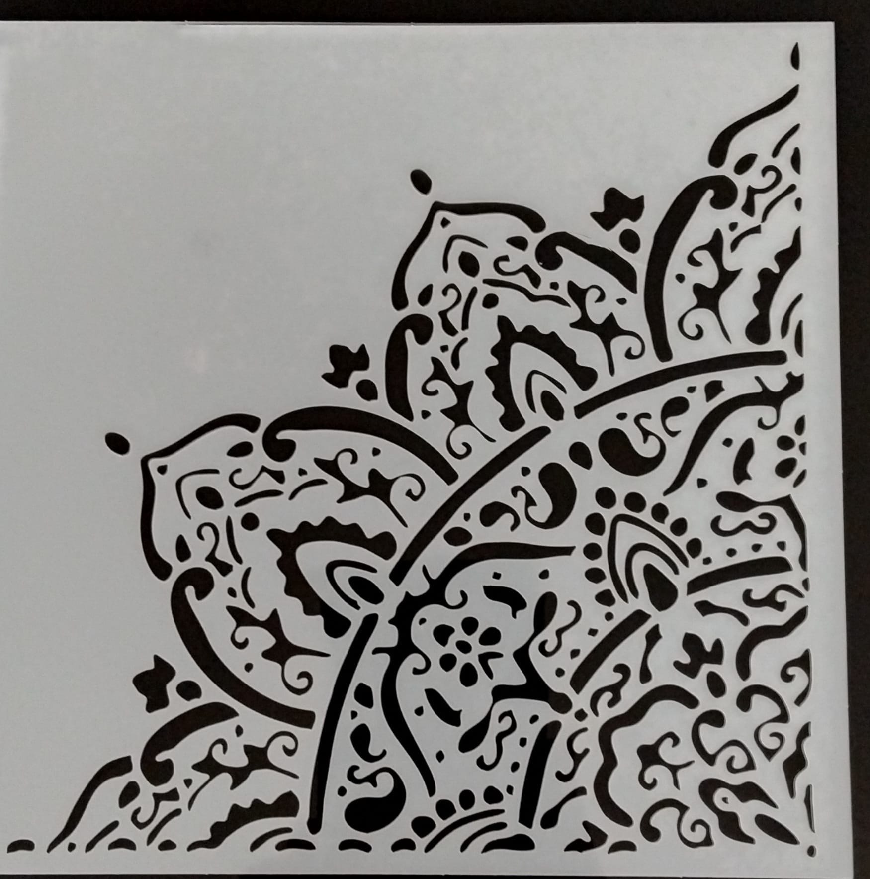 Diseño de stencil Wallsesy 30, plantilla reutilizable de mylar