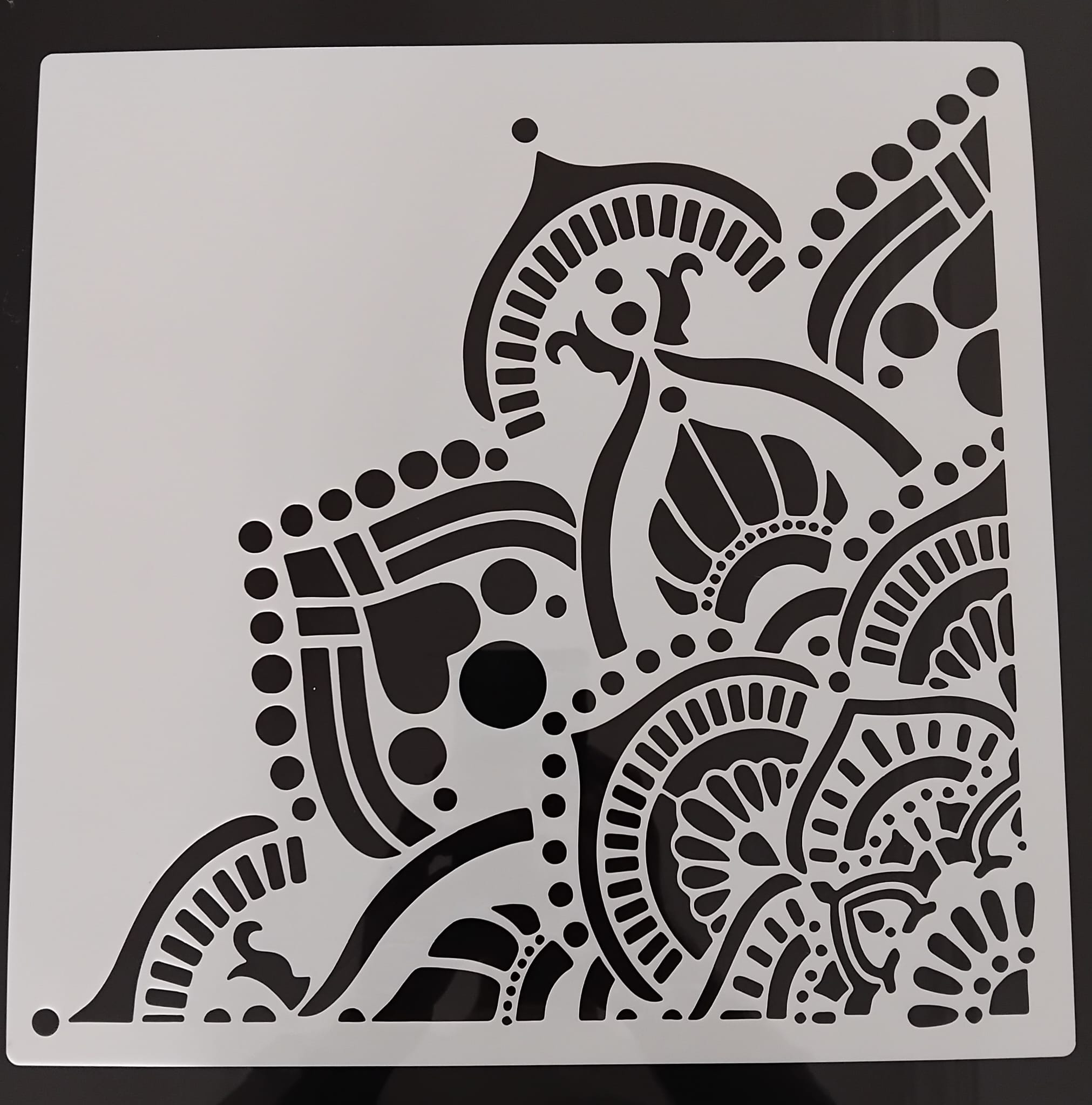 Diseño de stencil Wallsesy 34, plantilla reutilizable de mylar