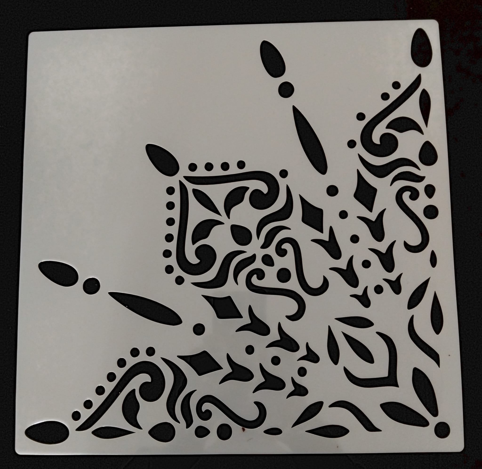 Diseño de stencil Wallsesy 35, plantilla reutilizable de mylar