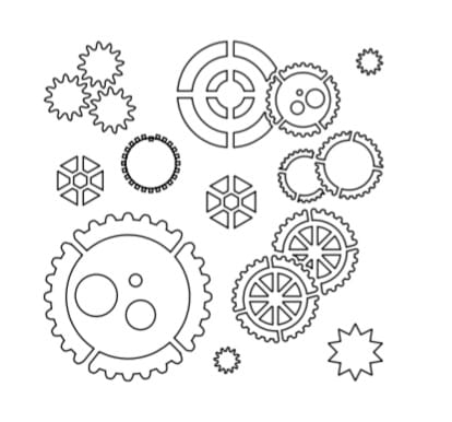 Diseño de stencil Wallsesy 37, plantilla reutilizable de mylar