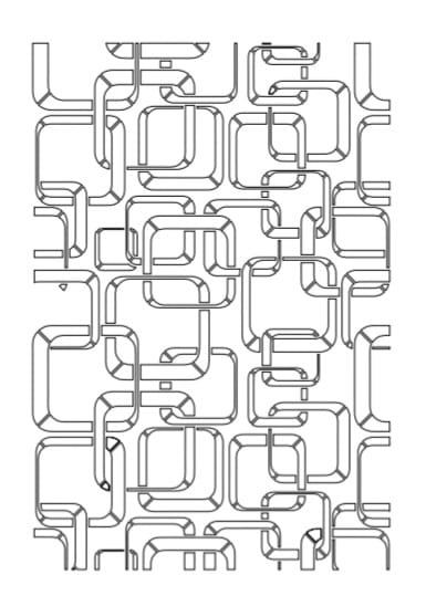 Diseño de stencil Wallsesy 44, plantilla reutilizable de mylar