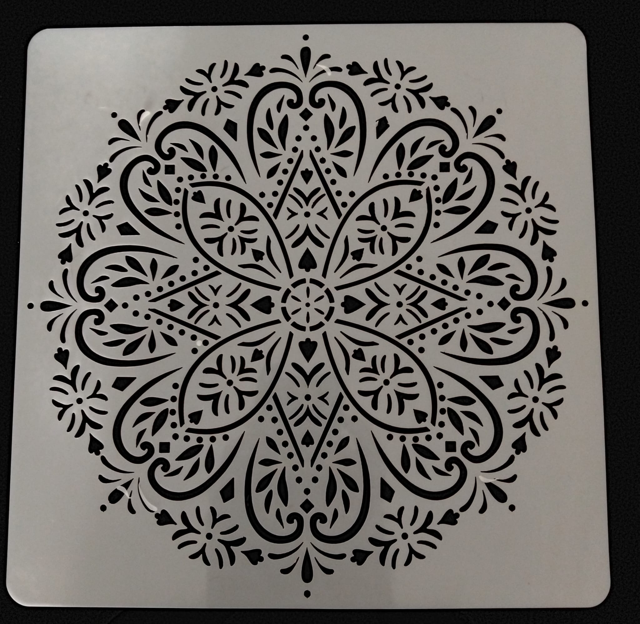 Diseño de stencil Wallsesy 75, plantilla reutilizable de mylar